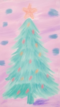 Christmas tree backgrounds painting art.