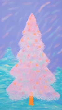 Christmas tree backgrounds painting plant.