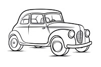 Car drawing vehicle sketch.