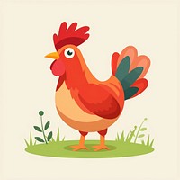 Chicken animal poultry cartoon.