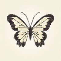 Cross stitch butterfly embroidery pattern insect.