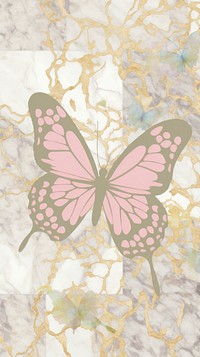 Butterfly marble wallpaper backgrounds pattern animal.