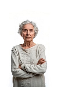 Senior woman portrait sweater adult.