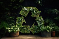 Recycle plant green leaf.