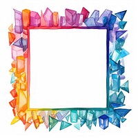 Rectangle crystal frame design backgrounds rectangle white background.