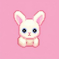Bunny pixel animal mammal cute.