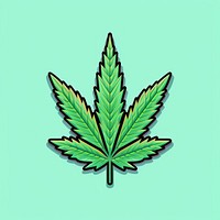 Cannabis leaf pixel shape plant chandelier.