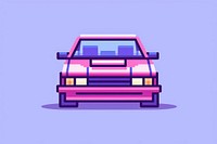 Car pixel vehicle purple art.