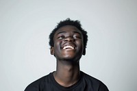Black person portrait smiling adult.