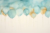Watercolor balloon watery painting backgrounds celebration.