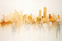 Watercolor cityscape painting backgrounds art.