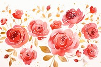 Rose backgrounds painting pattern.