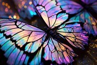 A butterfly wing with pastel animal insect purple.