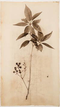 Coffee plant drawing sketch flower.