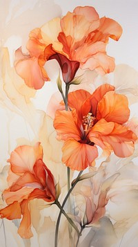 Canna Lily flower gladiolus painting.