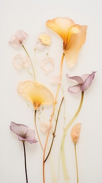 Real pressed calla lily flower petal plant.