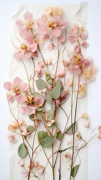 Real pressed eucalyptus flowers blossom plant petal.