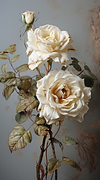 White rose flower plant white.