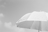 Umbrella monochrome outdoors monsoon.