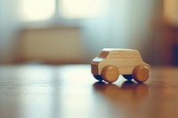 Wood toy hardwood vehicle.