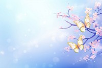 Beautiful blue yellow butterfly nature flower backgrounds.