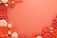 Clay coral background backgrounds art magnification.
