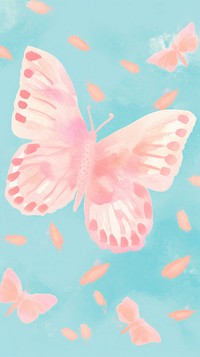 Butterfly painting animal petal.