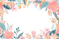 Crayon texture illustration of flowers backgrounds pattern plant.