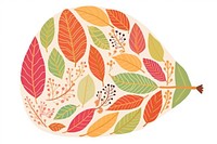 Leaf art pattern drawing.