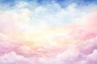 Dreamlike color watercolor sky background backgrounds outdoors nature.