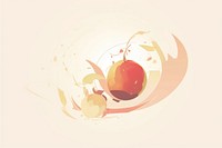 Fruit abstract graphics cartoon.