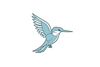 Kingfisher icon animal flying bird.