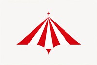 Circus linocut logo red recreation.