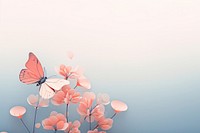 Flowers and butterfly in aesthetic nature background outdoors petal plant.