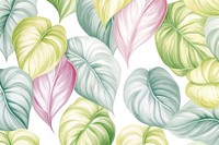 Leaf pattern backgrounds drawing.