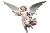 Cupid sculpture angel white.