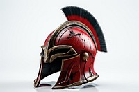 Sparta helmet white background medieval headgear.