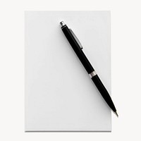 Black pen on white letter