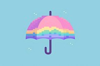 Umbrella pixel shape protection sheltering.