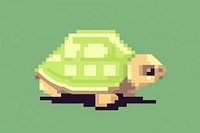 Reptile animal turtle pixelated.