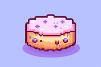 Cookie pixel dessert shape cake.