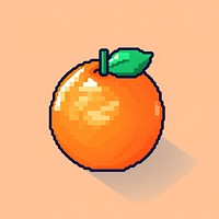 Orange fruit pixel grapefruit plant food.