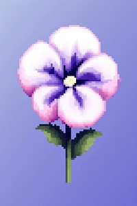 Pansy flower pixel purple plant pansy.