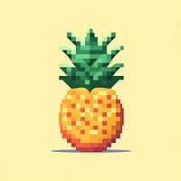 Pineapple pixel fruit plant food.