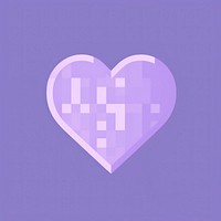 Heart purple shape technology.