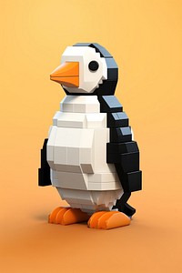 Penquin brick toy bird penguin seabird.