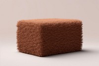 Chocolate slice fluffy wool furniture simplicity softness.