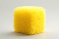 Lemon slice fluffy wool yellow softness produce.