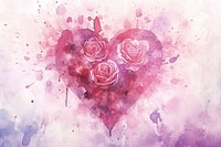 Heart and rose background backgrounds flower plant.