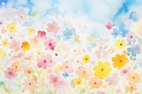 Background flowers backgrounds painting outdoors.
